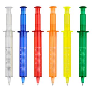 Bolígrafo Plástico Forma de Jeringa